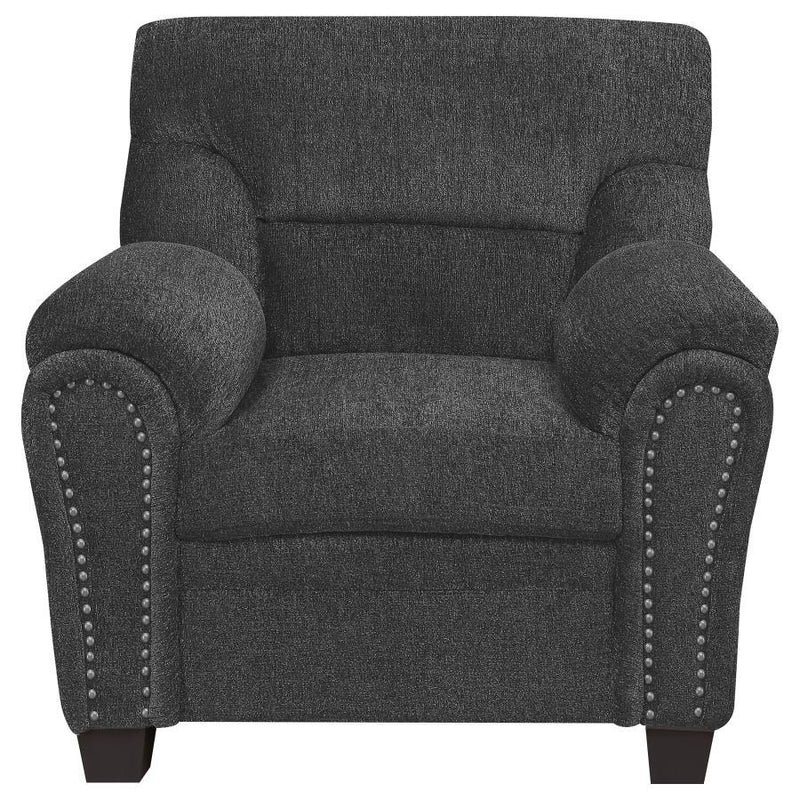 Clementine - Upholstered Padded Arm Accent Chair