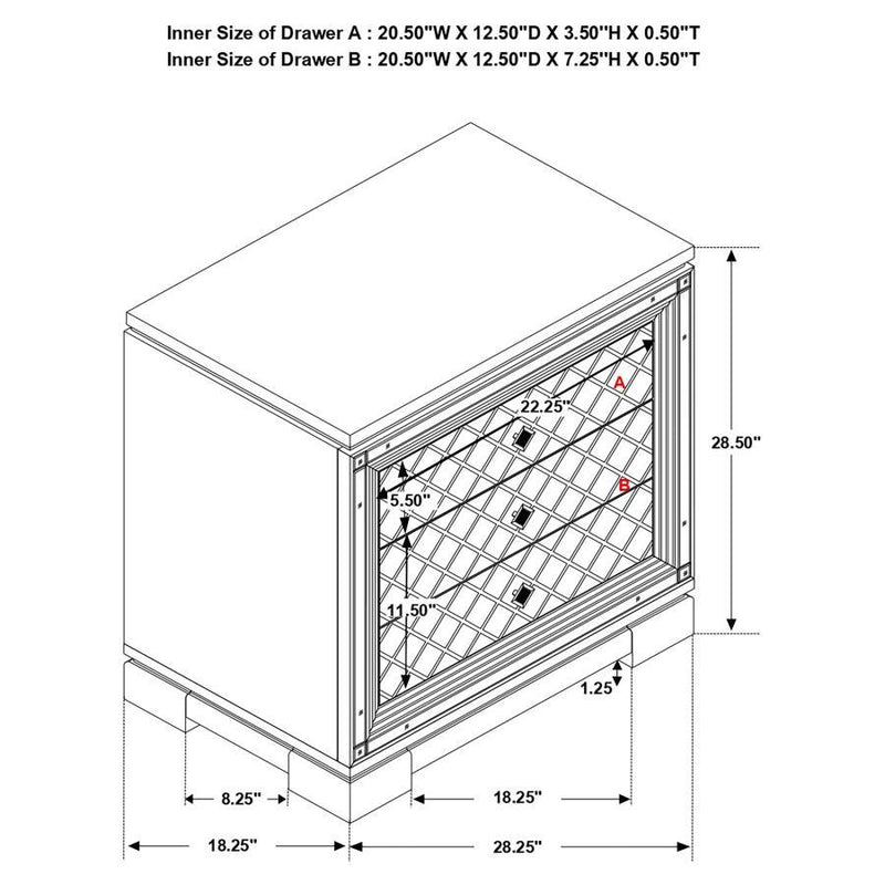 Eleanor - 2-Drawer Nightstand