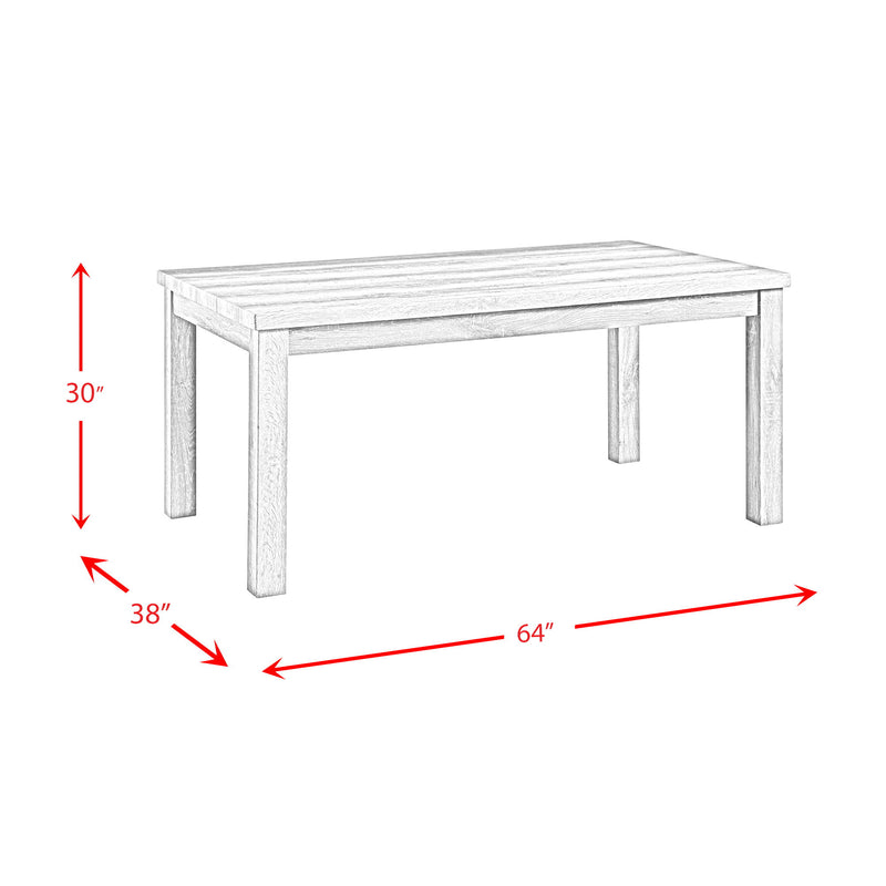 Oak Lawn - 5 Piece Dining Set Table & Four Chairs - Gray