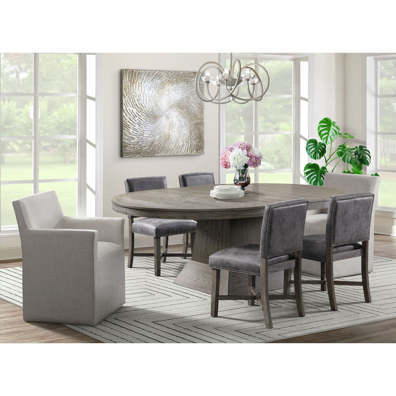 Collins - Dining Arm Chair With Heirloom Taupe Fabric