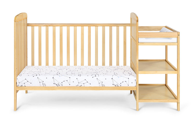 Ramsey Crib And Changer Combo - Natural