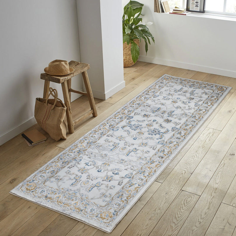 Legacy - 2'7" X 7' Area Rug, Polypropylene - Multi / White