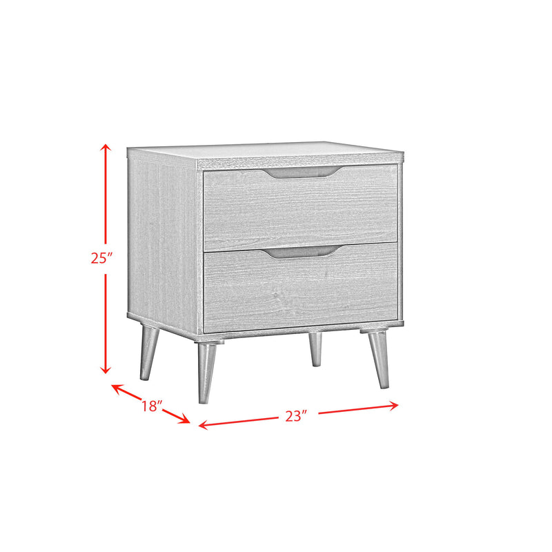 Ernesto - 2-Drawer Nightstand - Espresso (3A Packing)