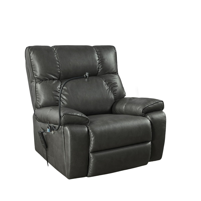 Recliner Chair With Phone Holder, Electric Power Lift Recliner Chair With 2 Motors Massage And Heat For Elderly, 3 Positions, 2 Side Pockets, Cup Holders