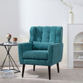 Modern Accent Chair Upholstered Foam Filled Living Room Chairs Comfy Reading Chair Mid-Century Modern Chair With Chenille Fabric Lounge Arm Chairs Armchair For Living Room Bedroom