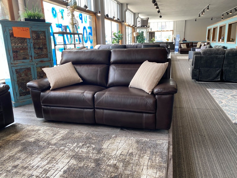 Sterling Power Brown Air Leather 2 Seater