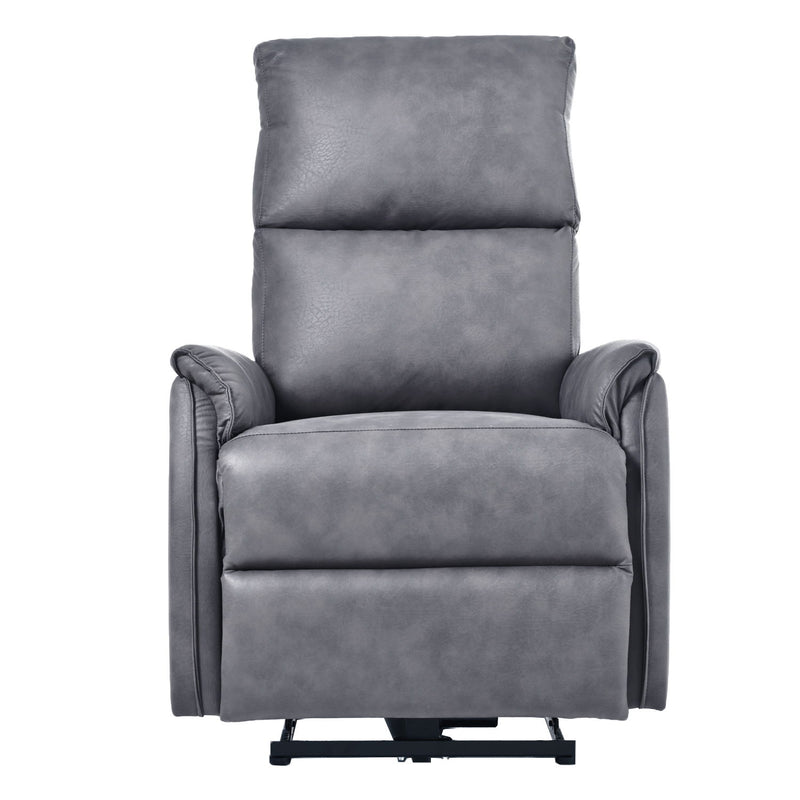 30.12" Electric Power Recliner Chair, Reclining Chair For Bedroom Living Room, Small Recliners Home Theater Seating, With USB Ports, Recliner For Small Space - Dark Gray