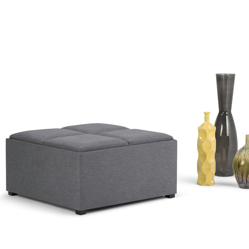 Avalon - Square Coffee Table Storage Ottoman