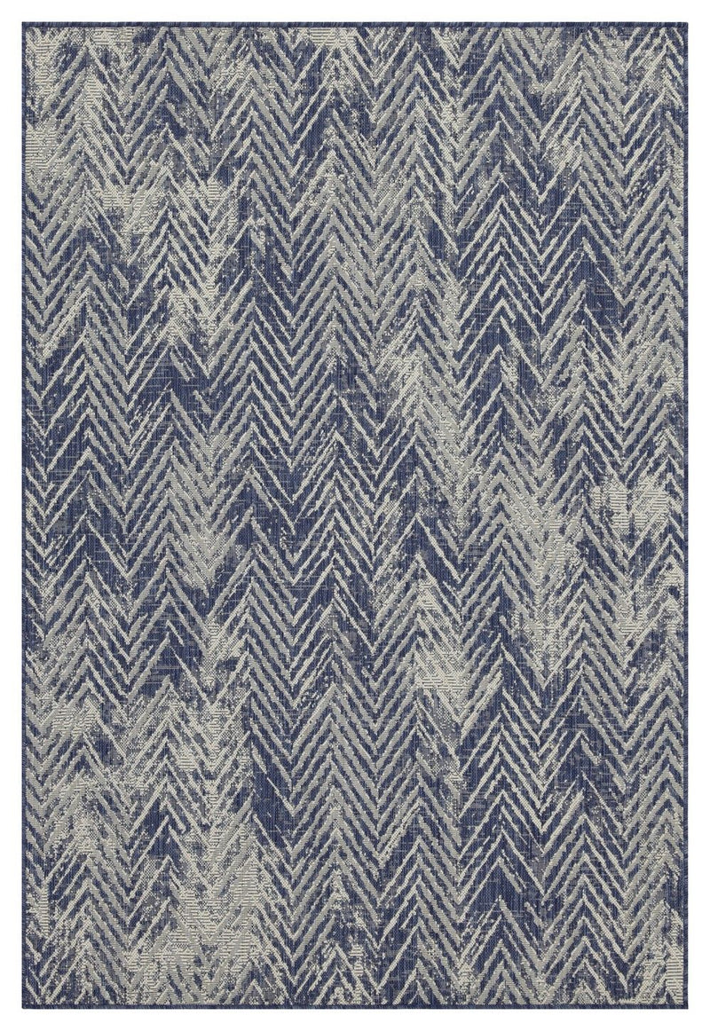 Sunshine - 7'10" X 10'3" Polyester Indoor / Outdoor Area Rug - Blue