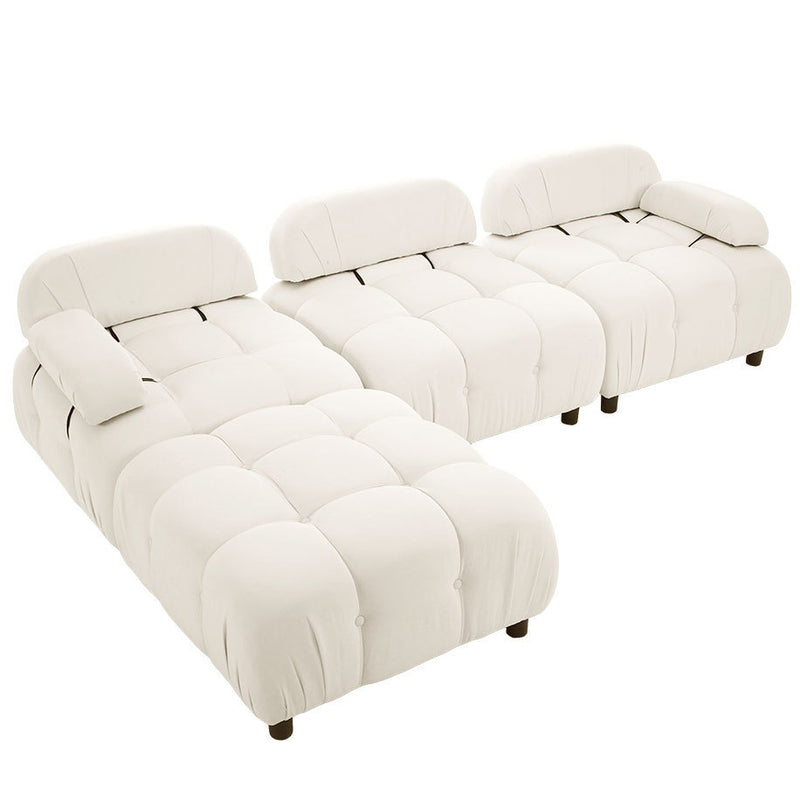 U_STYLE Upholstery Modular Convertible Sectional Sofa, L Shaped Couch with Reversible Chaise