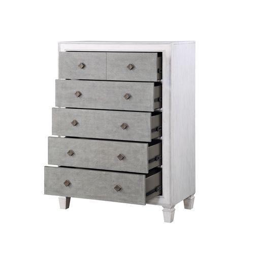 Katia - Chest - Rustic Gray & White Finish