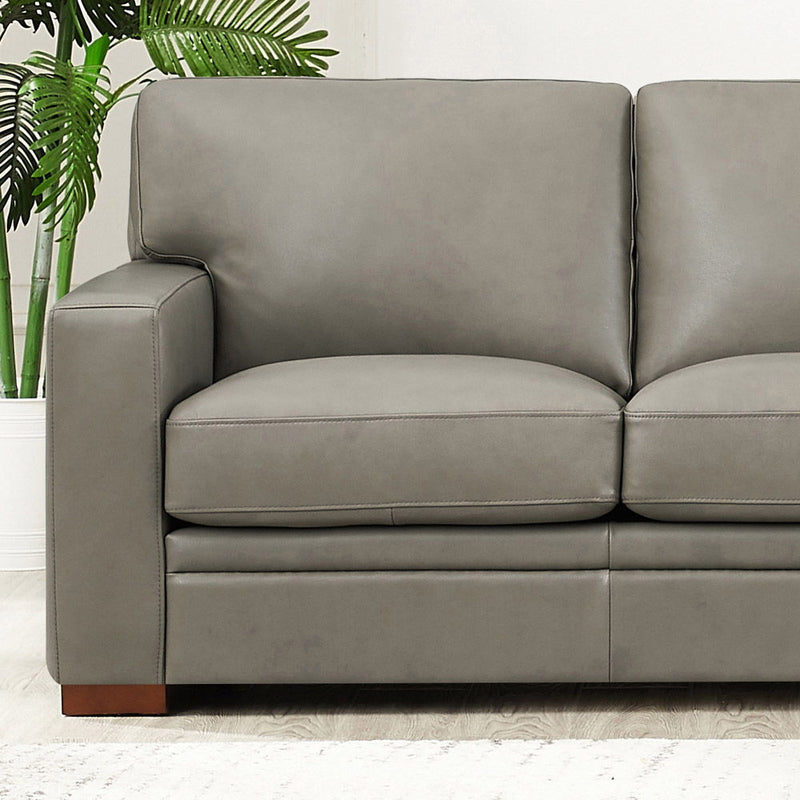 Dillon - Leather Right Chaise Sectional