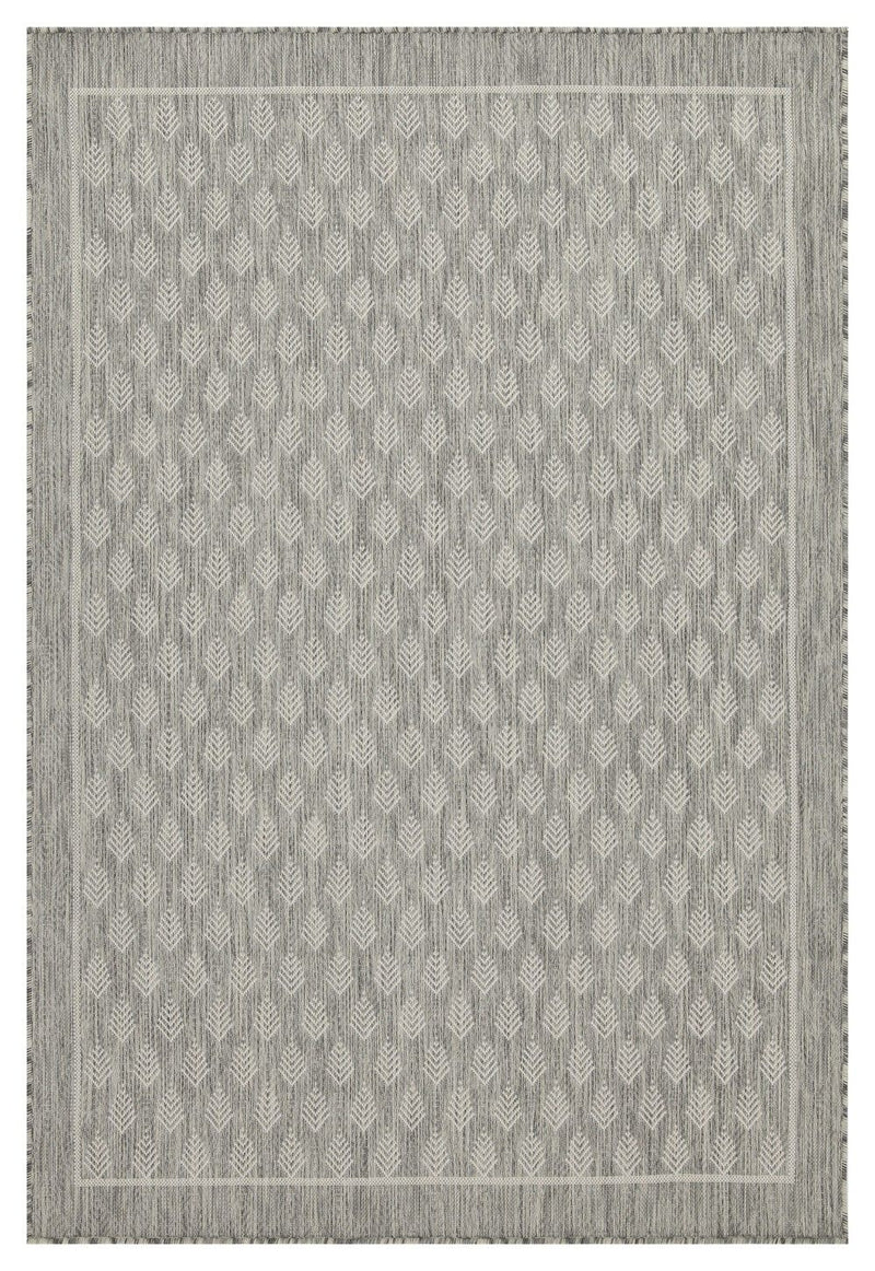 Sunshine - 7'10" X 10'3" Polypropylene, Indoor / Outdoor Area Rug - Silver