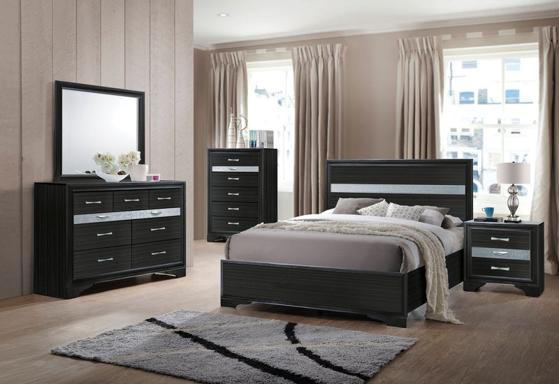 ACME Naima Twin Bed in Black 25910T