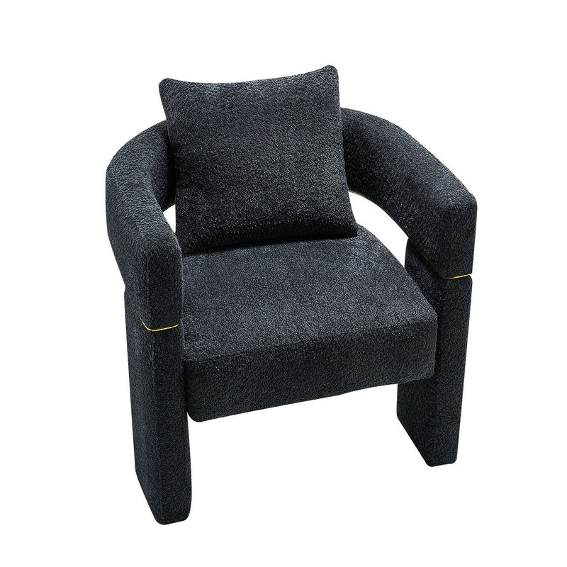 Boucle Upholstered Accent Chair