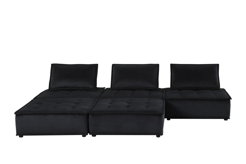 Anna - Velvet Sectional Sofa