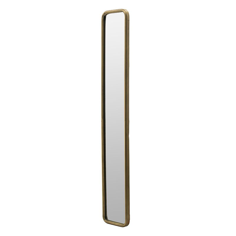 Full Length Mirror With Antique Metal Frame, Long Mirror For Hallway Living Room Bedroom Bathroom - Gold