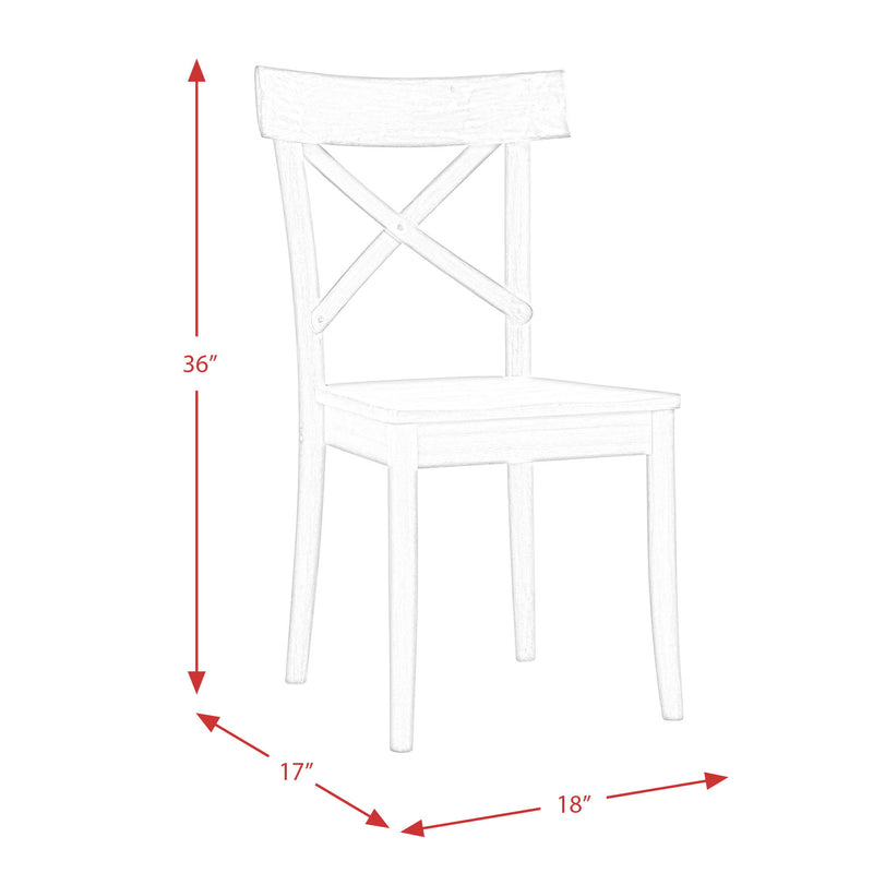 Callista - Folding Top 5 Piece Dining Set-Table And Four Chairs - Beach