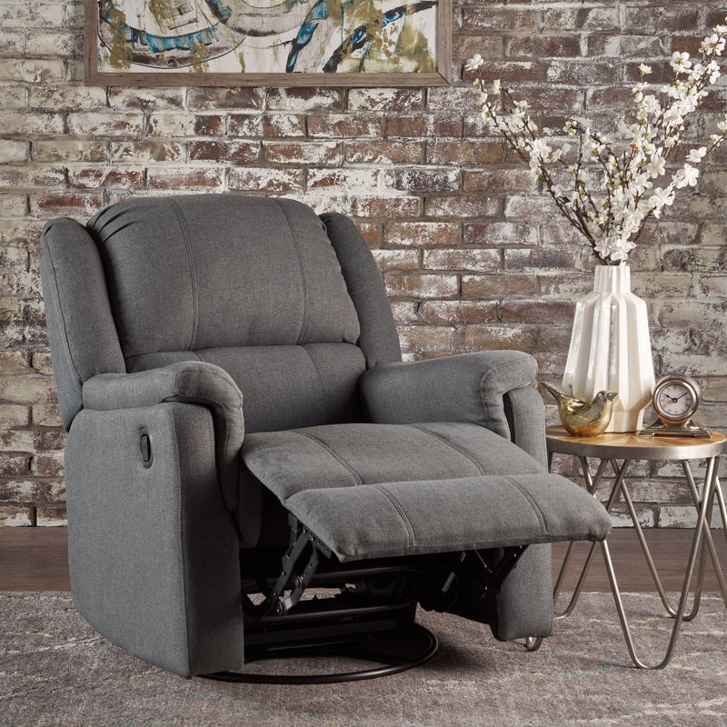 Glider Recliner With Swivel, Manual Reclining Chair