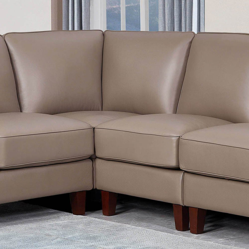 Laguna - Leather Sectional - Brown