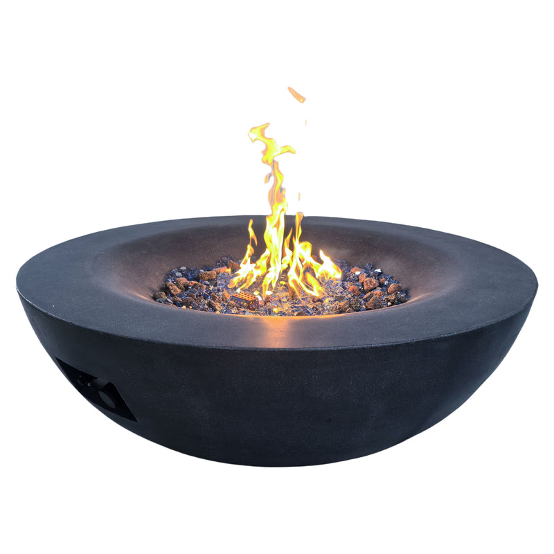 Outdoor Concrete Propane Gas Fire Pit Bowl