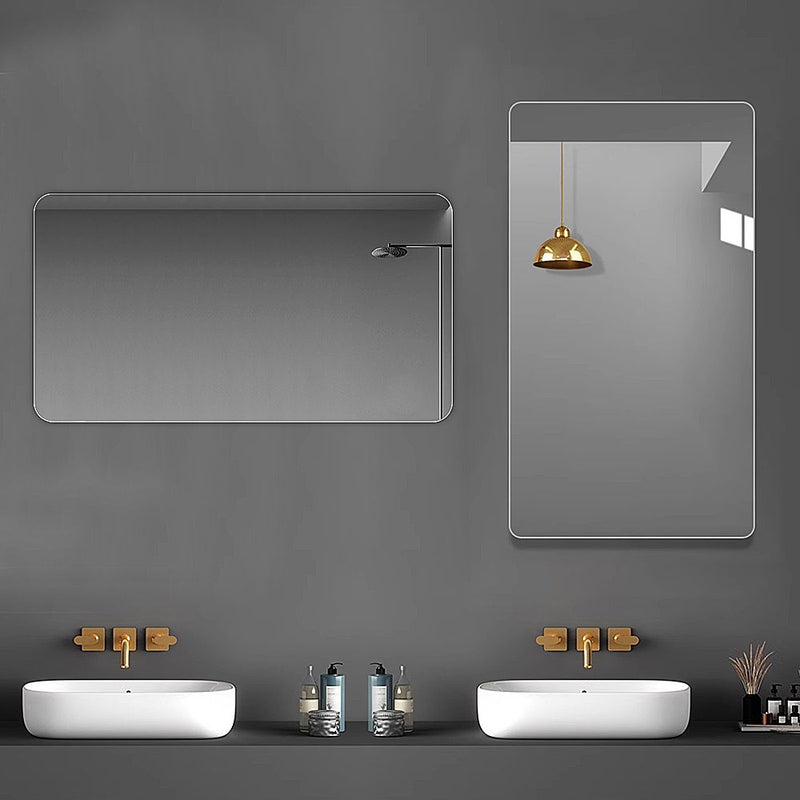 Bathroom Vanity Mirror, Wall-Mounted Mirror For Bathroom Anti-Fog, Waterproof - Clear