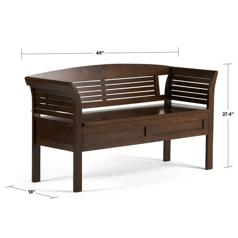 Arlington - Entryway Storage Bench - Brown