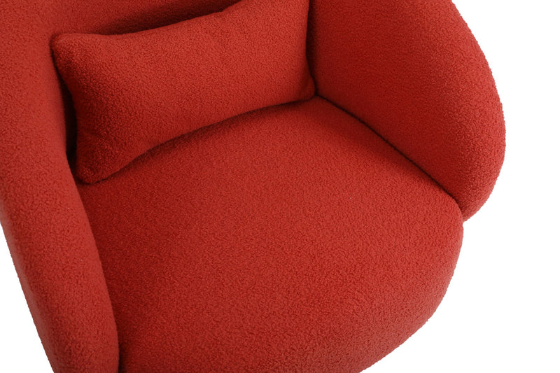 Swivel Accent Chair, Armchair Round Barrel Chair In Fabric For Living Room Bedroom