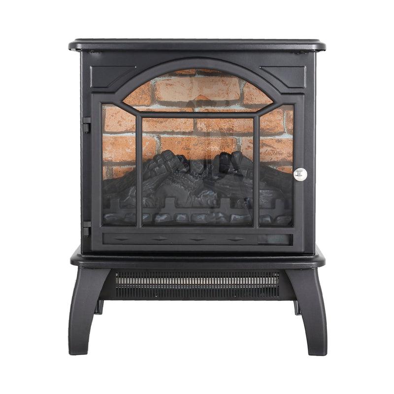 3D Flame Electric Infrared Quartz Fireplace Stove With Remote Control