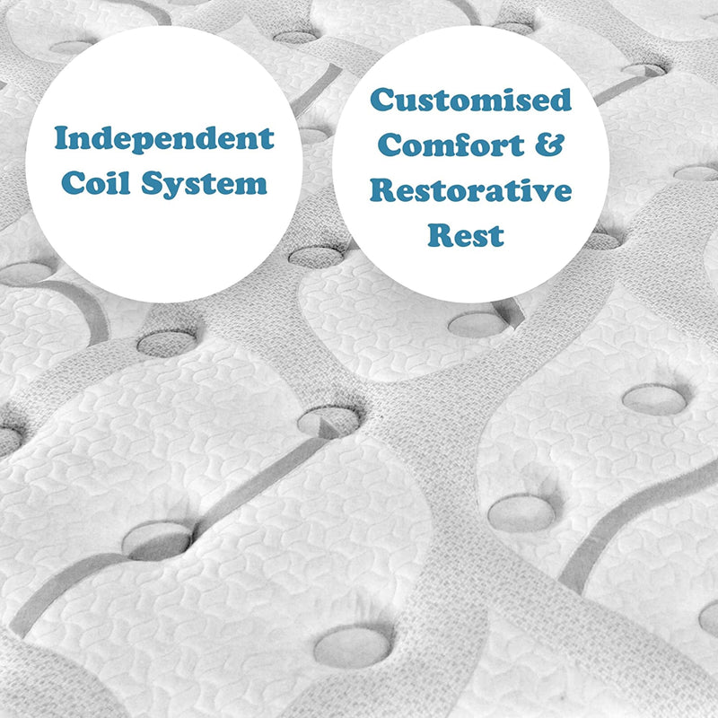 Majestic 10" Medium Pillow-Top Cool Gel Memory Edge Support Pocket Spring Hybrid Mattress