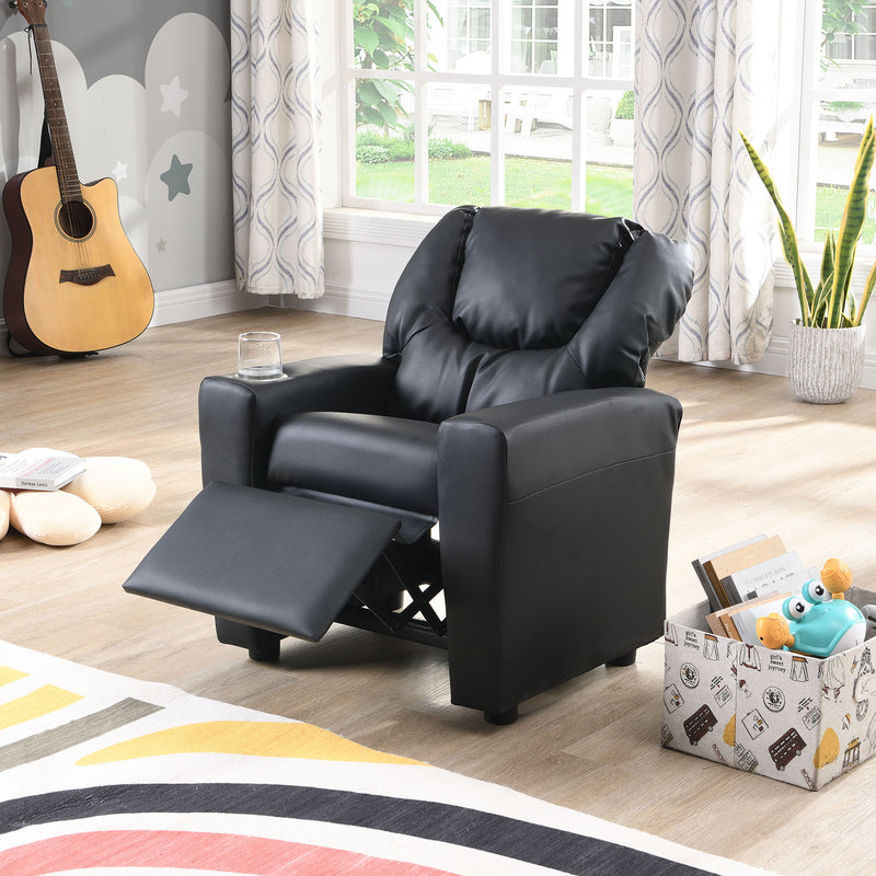 Kids Recliner Chair - Black