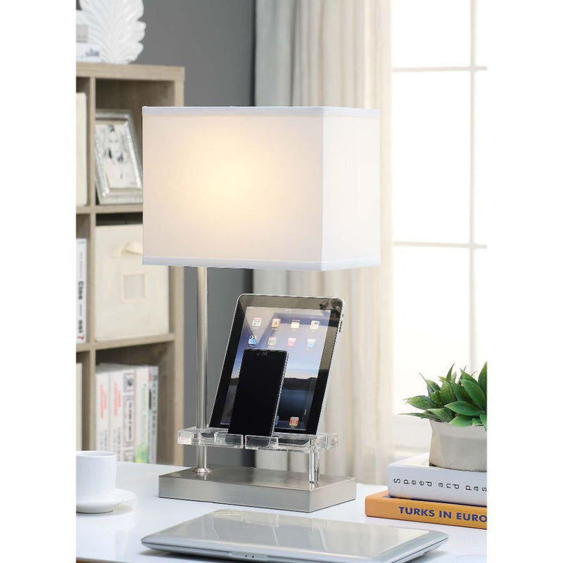 Britt - Table Lamp - Sandy Nickel