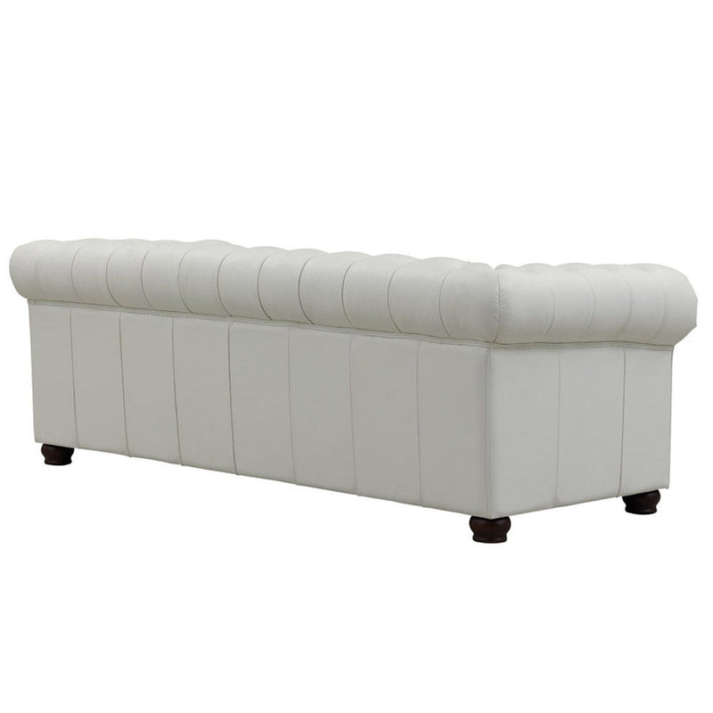 Aliso - Leather Sofa - Creamy White