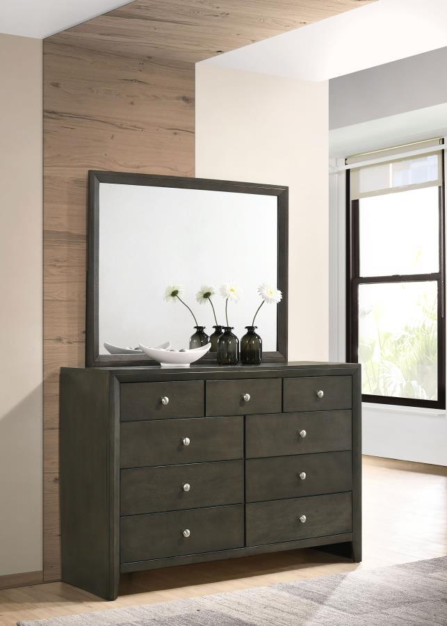 Serenity - 9-Drawer Dresser With Mirror