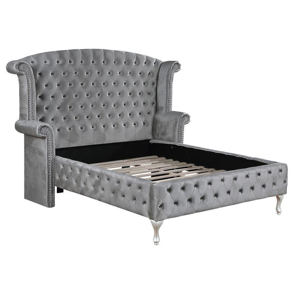 Deanna - Upholstered Wingback Bed