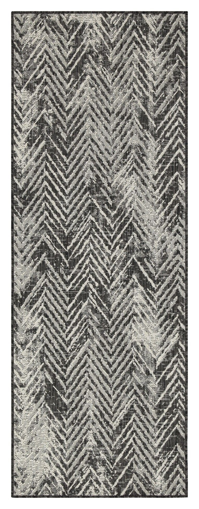 Sunshine - 7'10" X 10'3" Indoor / Outdoor Area Rug Polypropylene - Anthracite