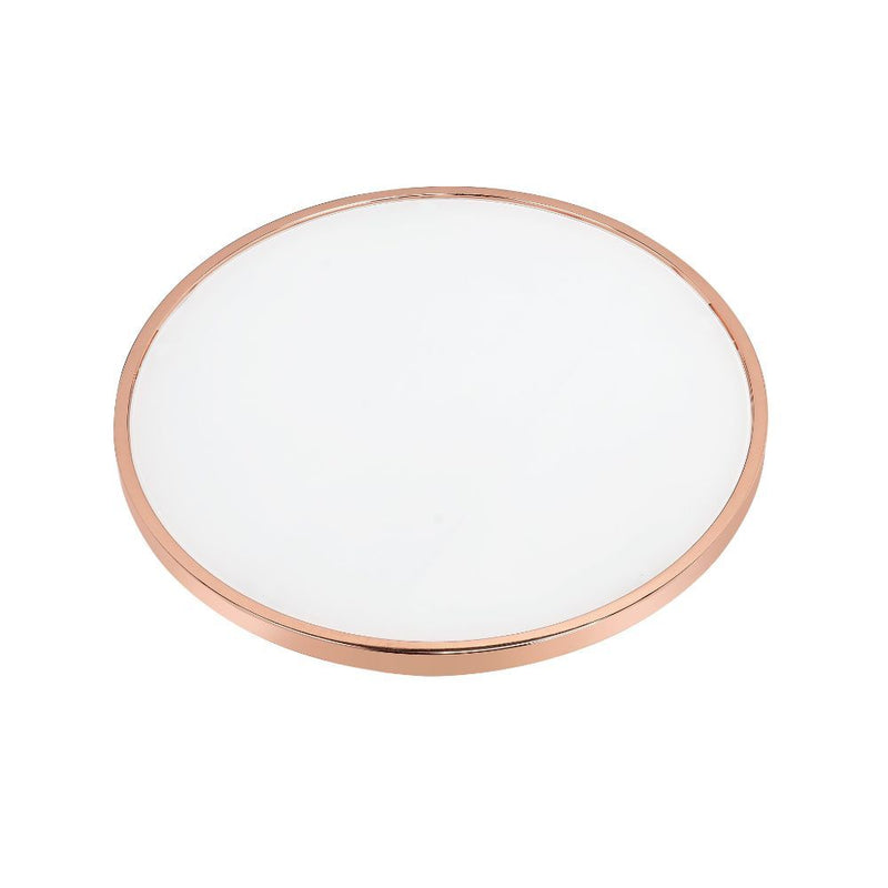 Alivia - Coffee Table - Rose Gold & Frosted Glass