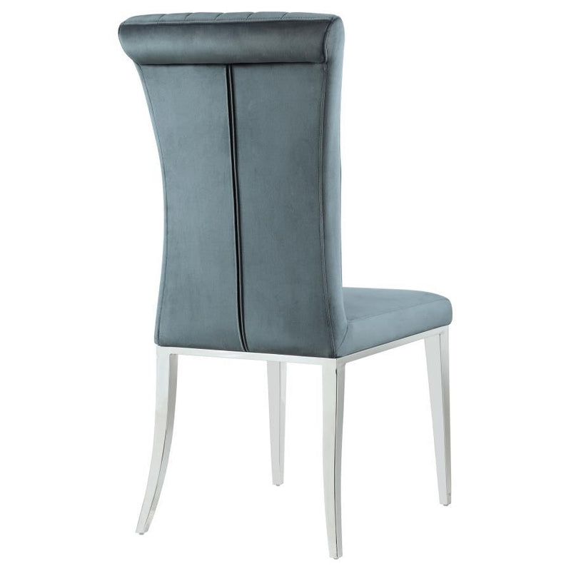 Beaufort - Upholstered Dining Side Chair (Set of 2) - Steel Gray