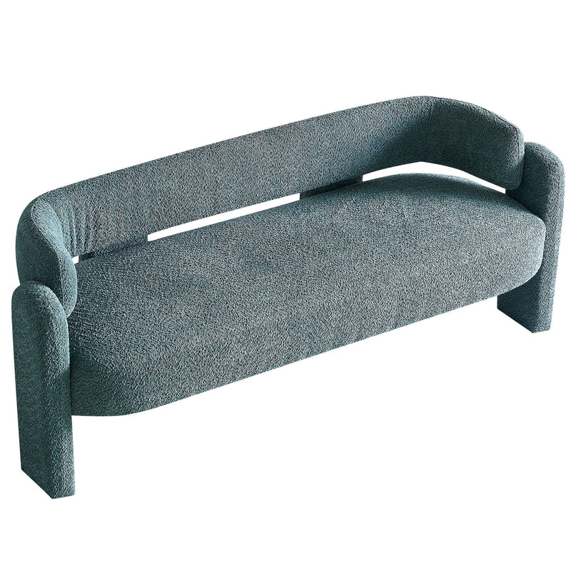 Boucle Upholstery Modern Sofa For Living Room