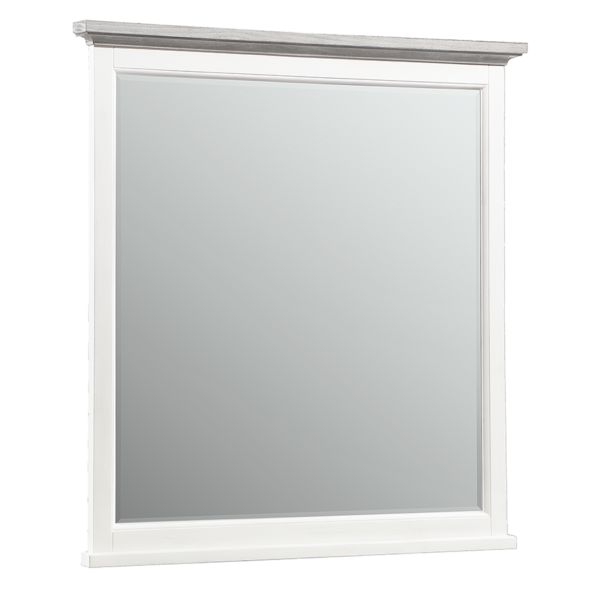 CHARLESTON MIRROR DOVE GRAY/ANTIQUE BRUSHED WHITE