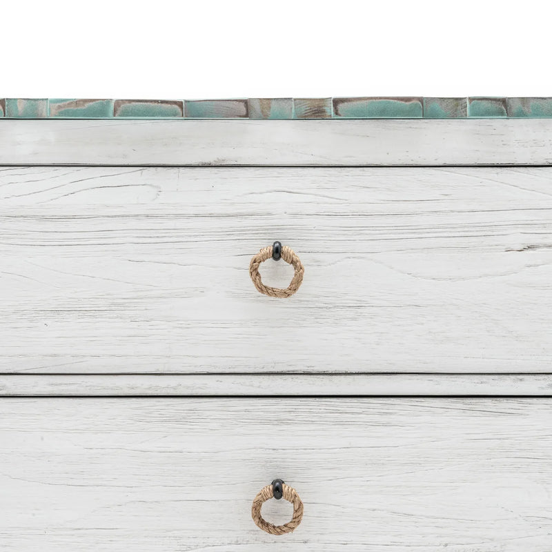 Blue Picket Fence 6 Drawer Dresser