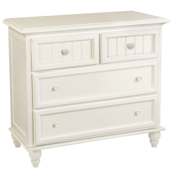 Seahaven Split 4 Draw Dresser White