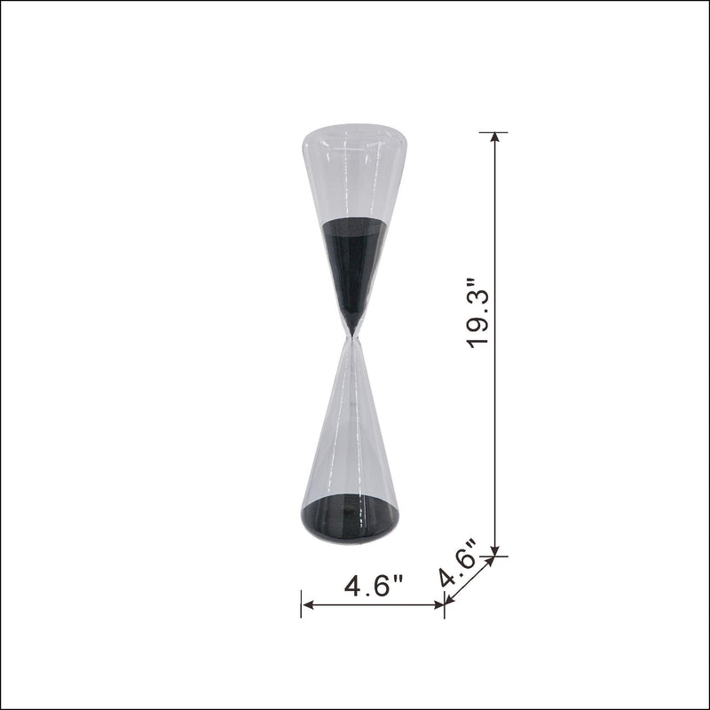 Triangular Shape Hourglass, 120 Minutes - Black Sand