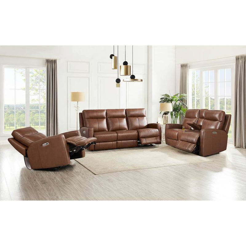 Vienna - Power Headrest Zero Gravity Reclining Loveseat With Console - Brown