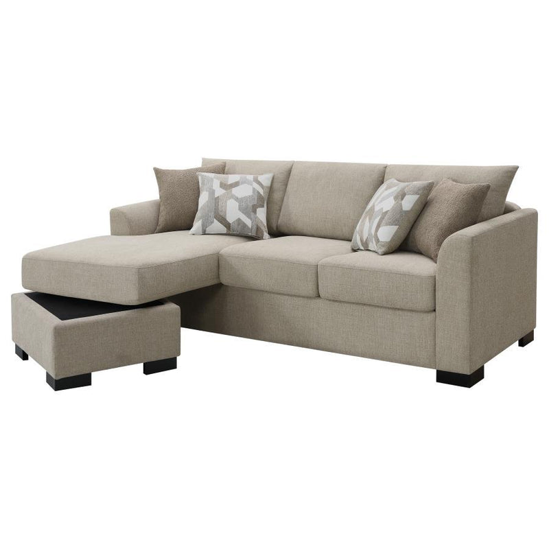 Storey - Upholstered Sleeper Sectional Chaise Sofa