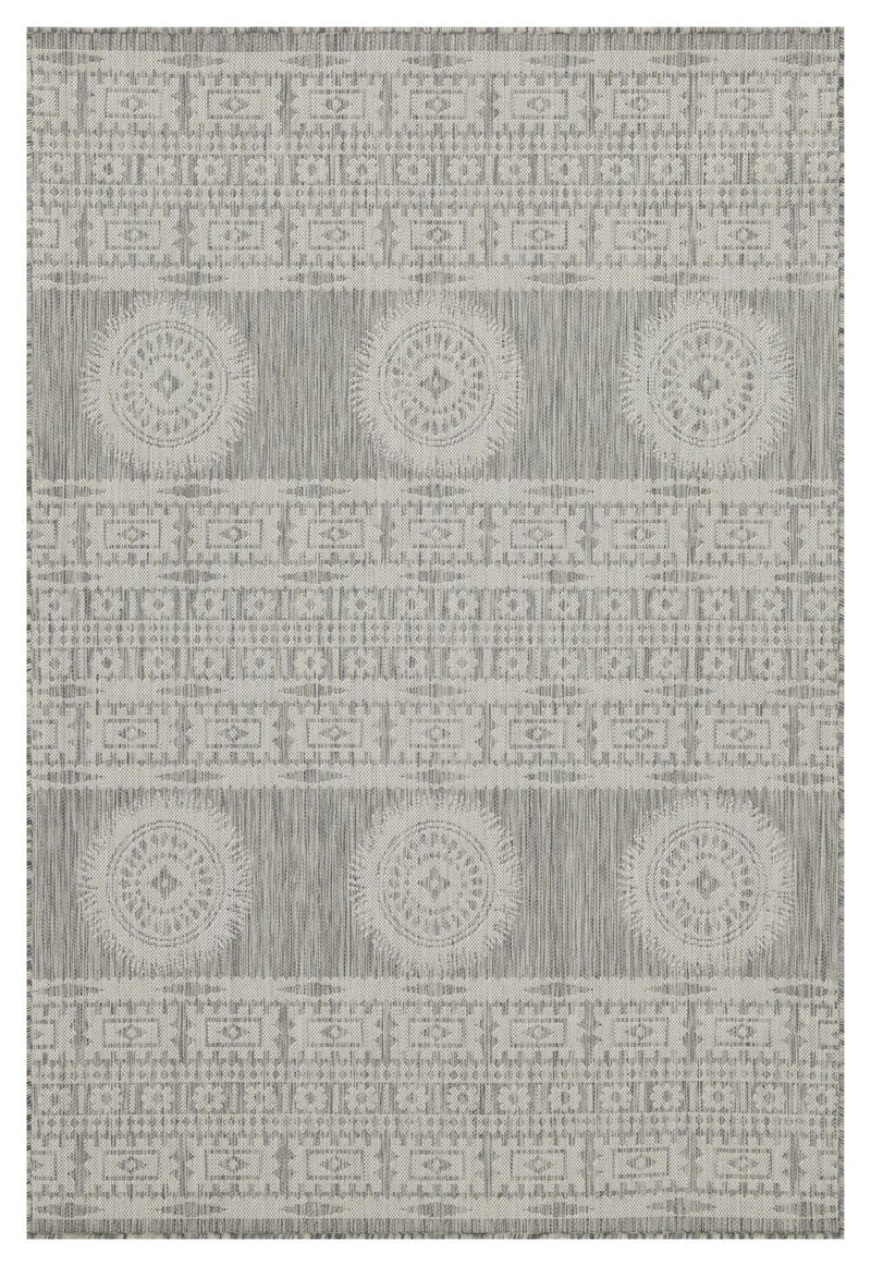 Sunshine - 2'7" X 7'3" Indoor / Outdoor Area Rug - Silver