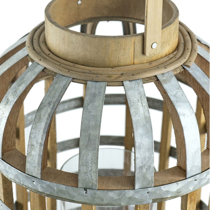 Decorative Lantern With Handle, Wooden Lantern For Indoor / Outdoor, Home Garden Wedding