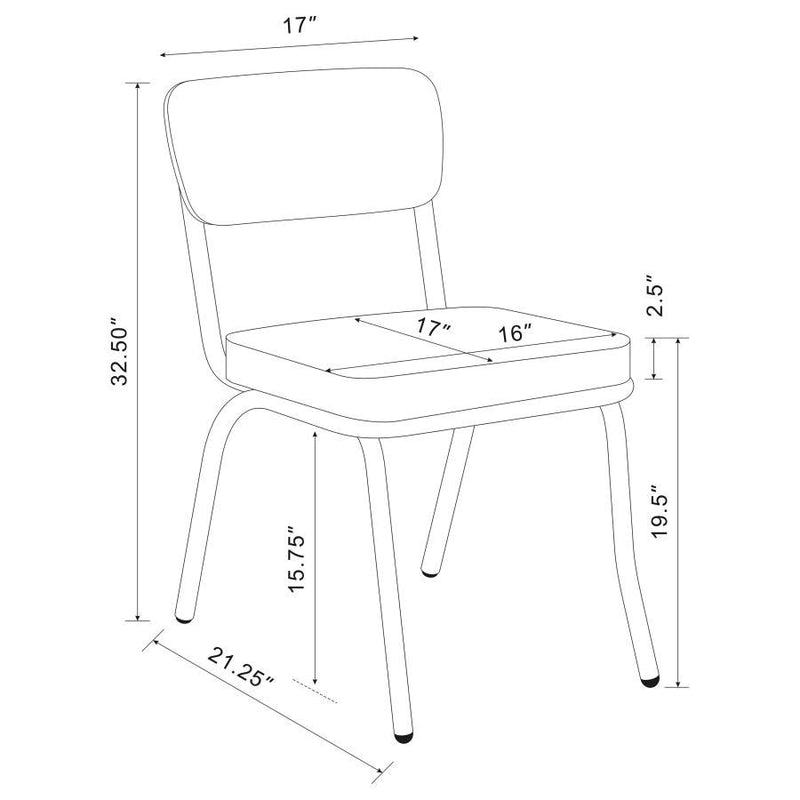 Retro - Upholstered Dining Side Chair (Set of 2)