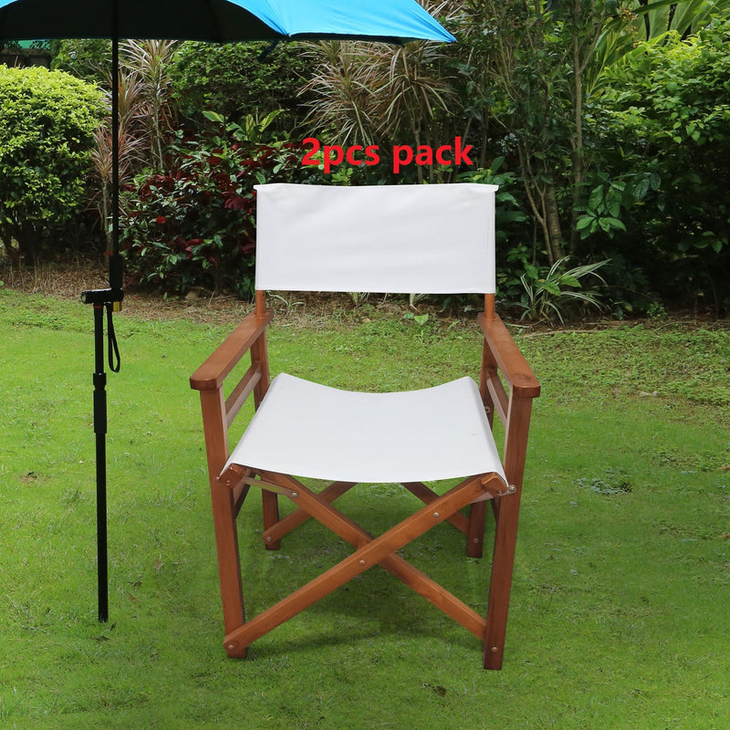 Folding Director Chair Canvas (Set of 2)