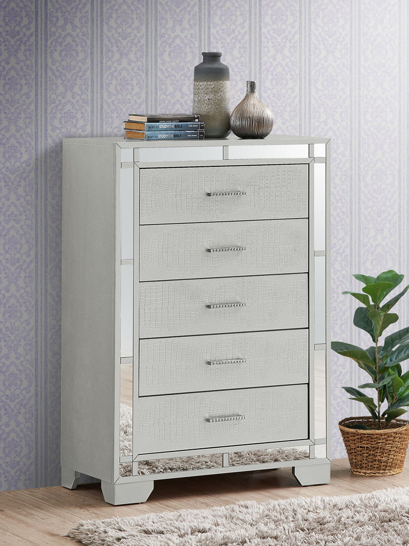 Madison - G6600-CH Chest - Silver Champagne